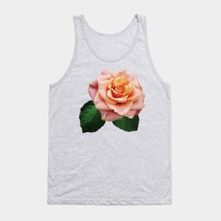 Peach-Colored Rose Tank Top